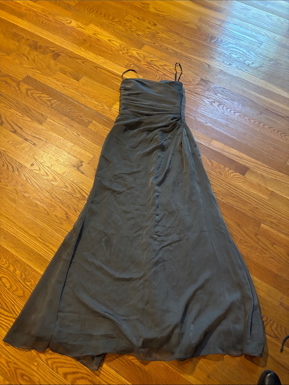 Elegant green Strapless Evening Dress